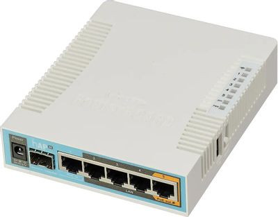 Wi-Fi роутер MIKROTIK hAP ac, AC1750, белый [rb962uigs-5hact2hnt]