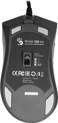 Мышь A4TECH Bloody ES9 Plus, игровая, оптическая, проводная, USB, черный