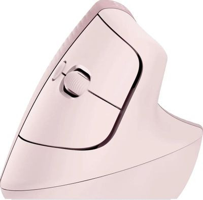 Мышь Logitech Lift, вертикальная, оптическая, беспроводная, USB, розовый [910-006487]