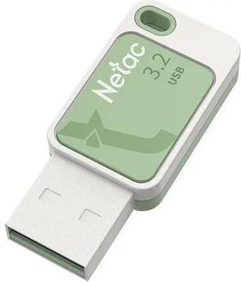 Флешка USB NETAC UA31 128ГБ, USB3.2, зеленый [nt03ua31n-128g-32gn]