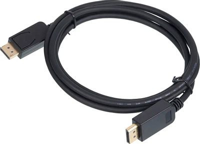 Кабель Display Port 1.2v, DisplayPort (m) - DisplayPort (m), GOLD , 2м, черный