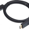 Кабель Display Port 1.2v, DisplayPort (m) - DisplayPort (m), GOLD , 2м, черный