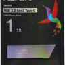 Флешка USB (Type-C) A-Data UE800 1ТБ, USB3.2, серебристый [aeli-ue800-1t-csg]