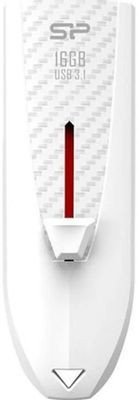 Флешка USB Silicon Power Blaze B25 16ГБ, USB3.0, белый [sp016gbuf3b25v1w]