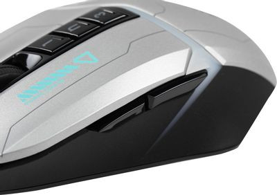 Мышь A4TECH Bloody W60 Max Gun, игровая, оптическая, проводная, USB, серый и черный