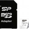 Карта памяти microSDXC UHS-I U3 Silicon Power Superior 128 ГБ, 100 МБ/с, Class 10, SP128GBSTXDA2V20SP, 1 шт., переходник SD