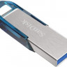 Флешка USB Sandisk Cruzer Ultra Flair 128ГБ, USB3.0, синий [sdcz73-128g-g46b]