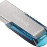 Флешка USB Sandisk Cruzer Ultra Flair 128ГБ, USB3.0, синий [sdcz73-128g-g46b]