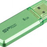 Флешка USB Silicon Power Helios 101 8ГБ, USB2.0, зеленый [sp008gbuf2101v1n]