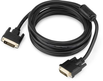Кабель DVI Buro DVI-D (m) - DVI-D (m), GOLD , ферритовый фильтр , 3м, черный [bhp ret dvi30]