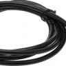 Кабель питания IEC C5 (3-pin) (прямой) - Евровилка (угловой), 1.8м, черный [469]