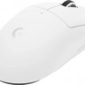 Мышь Logitech G Pro X Superlight 2, игровая, оптическая, беспроводная, USB, белый [910-006642]