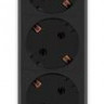 Сетевой фильтр Defender DFS 153, 3м, черный [99495]