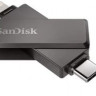 USB Type-C/Lightning Sandisk Phone Drive iXpand 256ГБ, USB3.0, черный [sdix70n-256g-gg6ne]