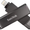 USB Type-C/Lightning Sandisk Phone Drive iXpand 256ГБ, USB3.0, черный [sdix70n-256g-gg6ne]