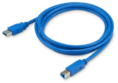 Кабель USB3.0 Buro USB A(m) - USB B(m), 1.8м, синий [usb3.0-am/bm]