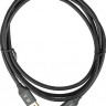 Кабель Display Port Ultra HD, DisplayPort (m) - DisplayPort (m), GOLD , 2м, пакет, черный