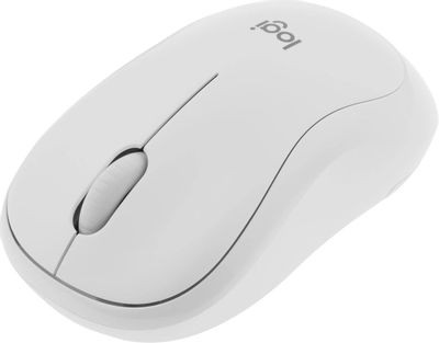 Мышь Logitech M240 Silent, оптическая, беспроводная, белый [910-007120]