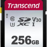 Карта памяти SDXC UHS-I U3 Transcend 256 ГБ, 100 МБ/с, Class 10, TS256GSDC300S, 1 шт., без адаптера