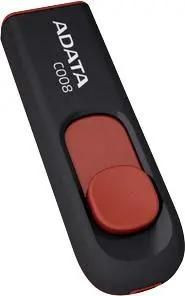 Флешка USB A-Data Classic C008 16ГБ, USB2.0, красный и черный [ac008-16g-rkd]