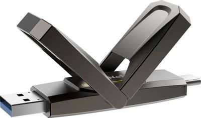 Флешка USB NETAC US5 512ГБ, USB3.2, серый [nt03us5c-512g-32ta]