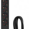 Сетевой фильтр Philips CHP2145BB/51, 3м, черный