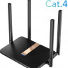 Wi-Fi роутер CUDY LT500D, AC1200, черный