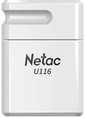 Флешка USB NETAC U116 8ГБ, USB2.0, белый [nt03u116n-008g-20wh]