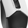 Мышь A4TECH Fstyler FG12S Panda, оптическая, беспроводная, USB, белый и черный