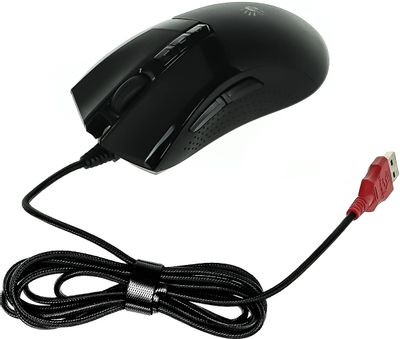 Мышь A4TECH Bloody W90 Pro, игровая, оптическая, проводная, USB, черный
