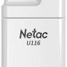 Флешка USB NETAC U116 4ГБ, USB2.0, белый [nt03u116n-004g-20wh]