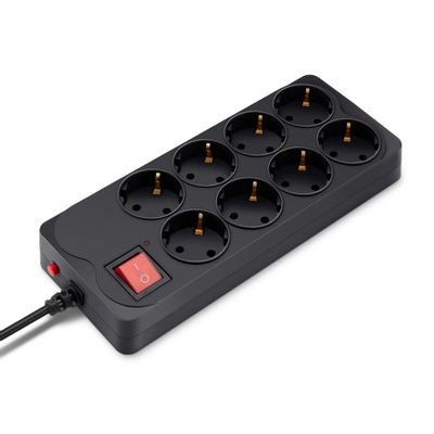 Сетевой фильтр Defender DFS 151, 1.8м, черный [99494]