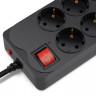 Сетевой фильтр Defender DFS 151, 1.8м, черный [99494]