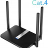 Wi-Fi роутер CUDY LT500, AC1200, черный