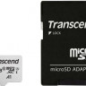 Карта памяти microSDXC UHS-I U1 Transcend 64 ГБ, 100 МБ/с, Class 10, TS64GUSD300S-A, 1 шт., переходник SD