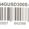 Карта памяти microSDXC UHS-I U1 Transcend 64 ГБ, 100 МБ/с, Class 10, TS64GUSD300S-A, 1 шт., переходник SD