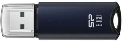 Флешка USB Silicon Power Marvel M02 64ГБ, USB3.0, синий [sp064gbuf3m02v1b]