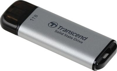 Внешний диск SSD Transcend ESD300 TS1TESD300S, 1ТБ, серебристый