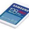 Карта памяти SDXC UHS-I U3 Samsung Pro PLUS 128 ГБ, 180 МБ/с, Class 10, MB-SD128S, 1 шт., без адаптера
