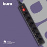 Сетевой фильтр Buro 600SH-16-5-B, 5м, черный