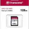 Карта памяти SDXC UHS-I U1 Transcend 128 ГБ, 100 МБ/с, Class 10, TS128GSDC300S, 1 шт., без адаптера