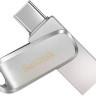 Флешка USB Sandisk Ultra Dual Drive Luxe 1ТБ, USB3.1, серебристый [sdddc4-1t00-g46]