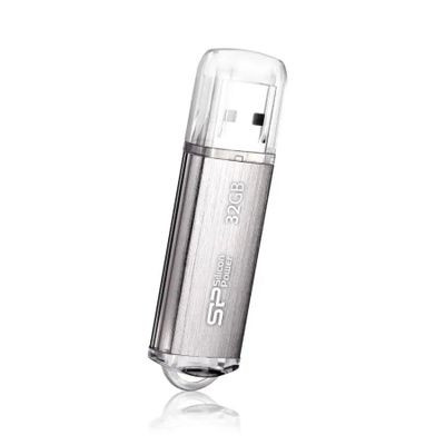 Флешка USB Silicon Power Ultima II-I Series 32ГБ, USB2.0, серебристый [sp032gbuf2m01v1s]