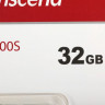 Карта памяти microSDHC UHS-I U1 Transcend 32 ГБ, 100 МБ/с, Class 10, TS32GUSD300S-A, 1 шт., переходник SD