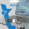 Флешка USB NETAC U275 64ГБ, USB2.0, серебристый [nt03u275n-064g-20sl]