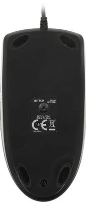 Мышь A4TECH OP-530NU, оптическая, проводная, USB, черный