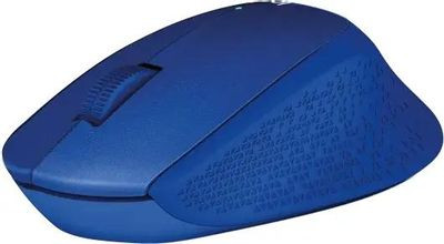 Мышь Logitech M331 Silent Plus, оптическая, беспроводная, USB, синий [910-004915]