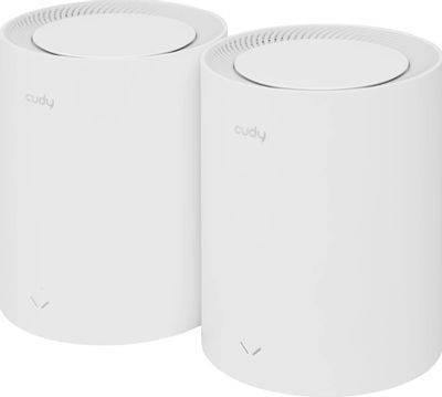 Бесшовный Mesh роутер CUDY M1800(2-Pack), AX1800, белый, 2 шт. в комплекте