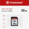 Карта памяти SDHC UHS-I U1 Transcend 32 ГБ, 100 МБ/с, Class 10, TS32GSDC300S, 1 шт., без адаптера
