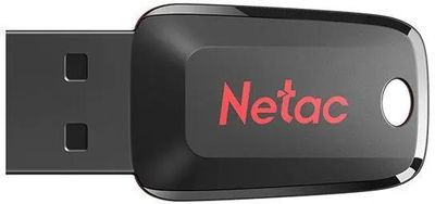 Флешка USB NETAC U197 4ГБ, USB2.0, черный и красный [nt03u197n-004g-20bk]